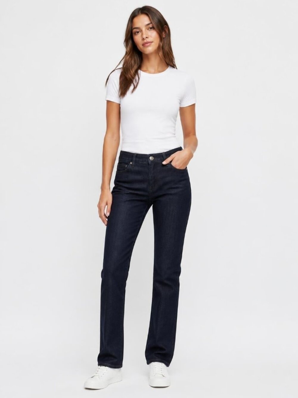 Hudson Women's Straight Leg Jeans Dark Blue Rinse Size 4 NWT 0031